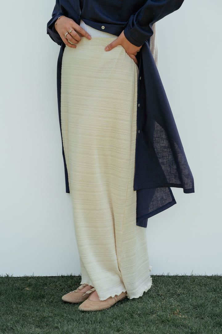 Crochet Knit Maxi Skirt C0542