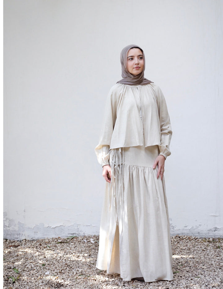 Layered Flow Linen Set C0510