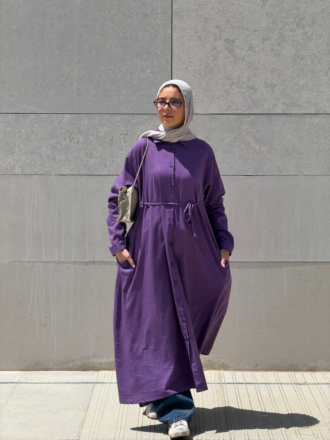 Linen maxi shirt C0206