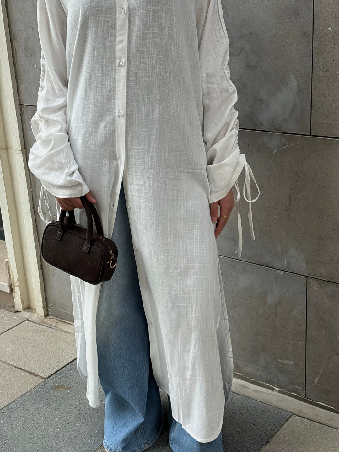 Longline Linen Shirt C0515
