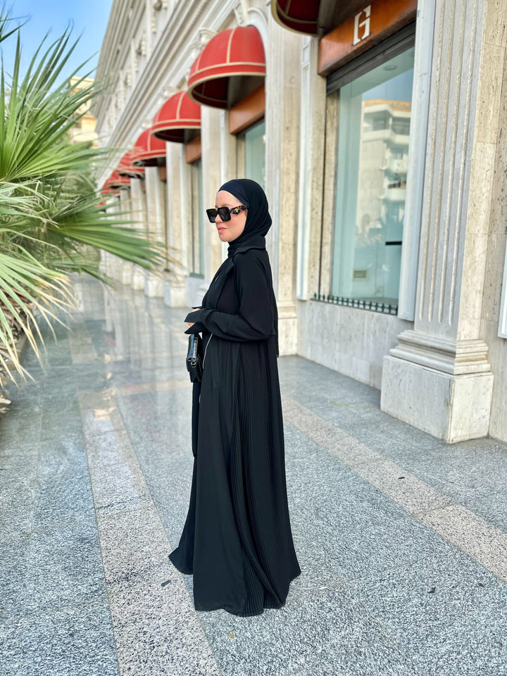 Pleated Blazer abaya C0216