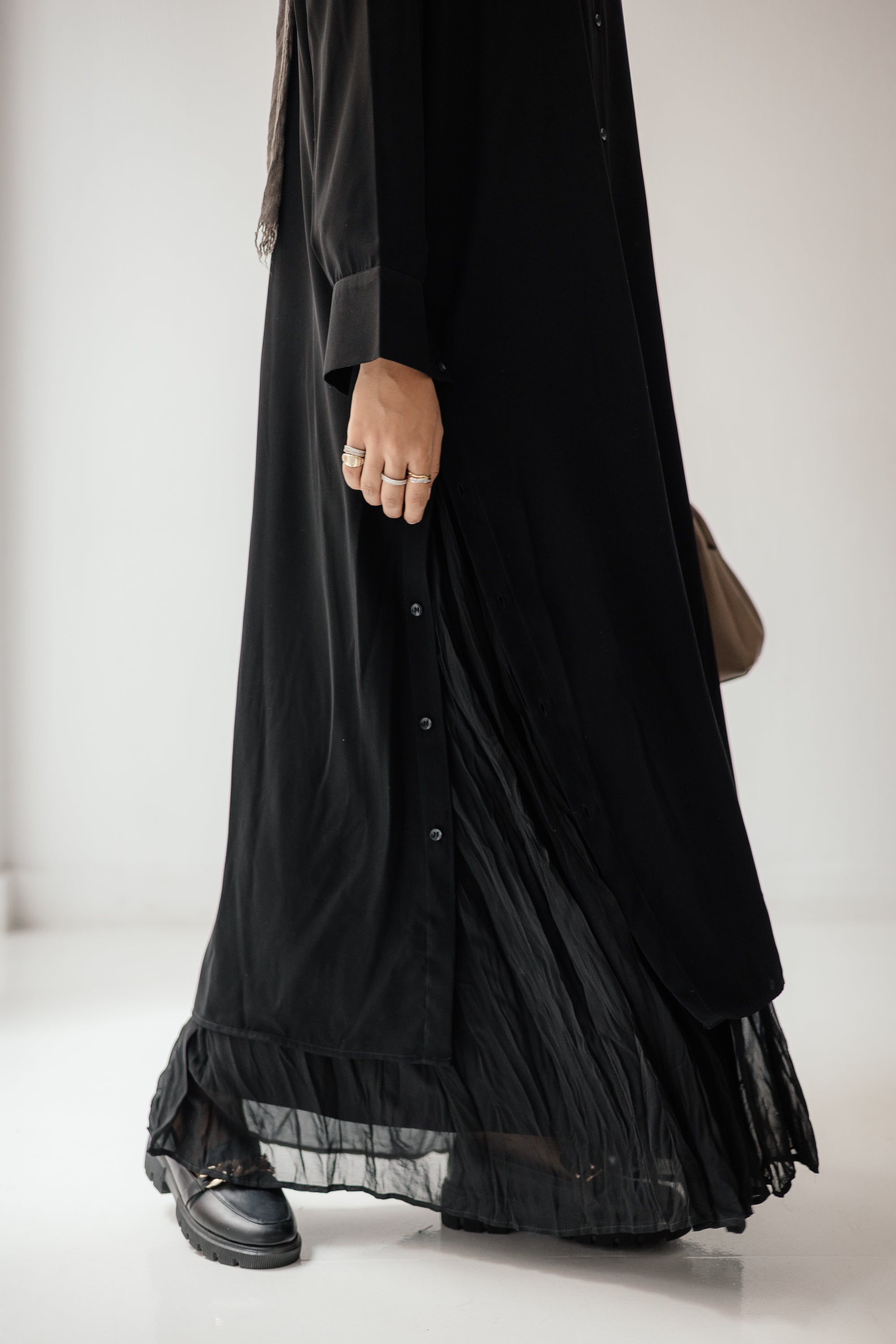 CLANE / SHEER TAILORED SHIRT ブラック CLANE SHEER TAILORED SHIRT ブラック