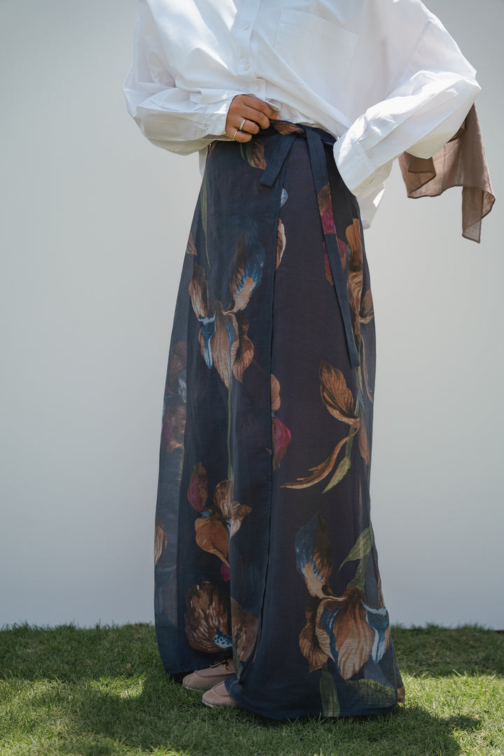 Wrap Floral Skirt C0543