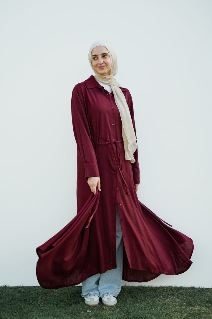 Asymmetrical Shirt Dress  C0519