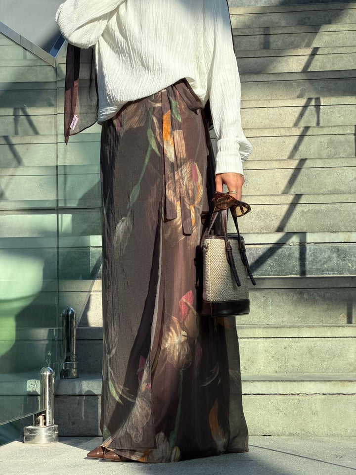 Wrap Floral Skirt C0543