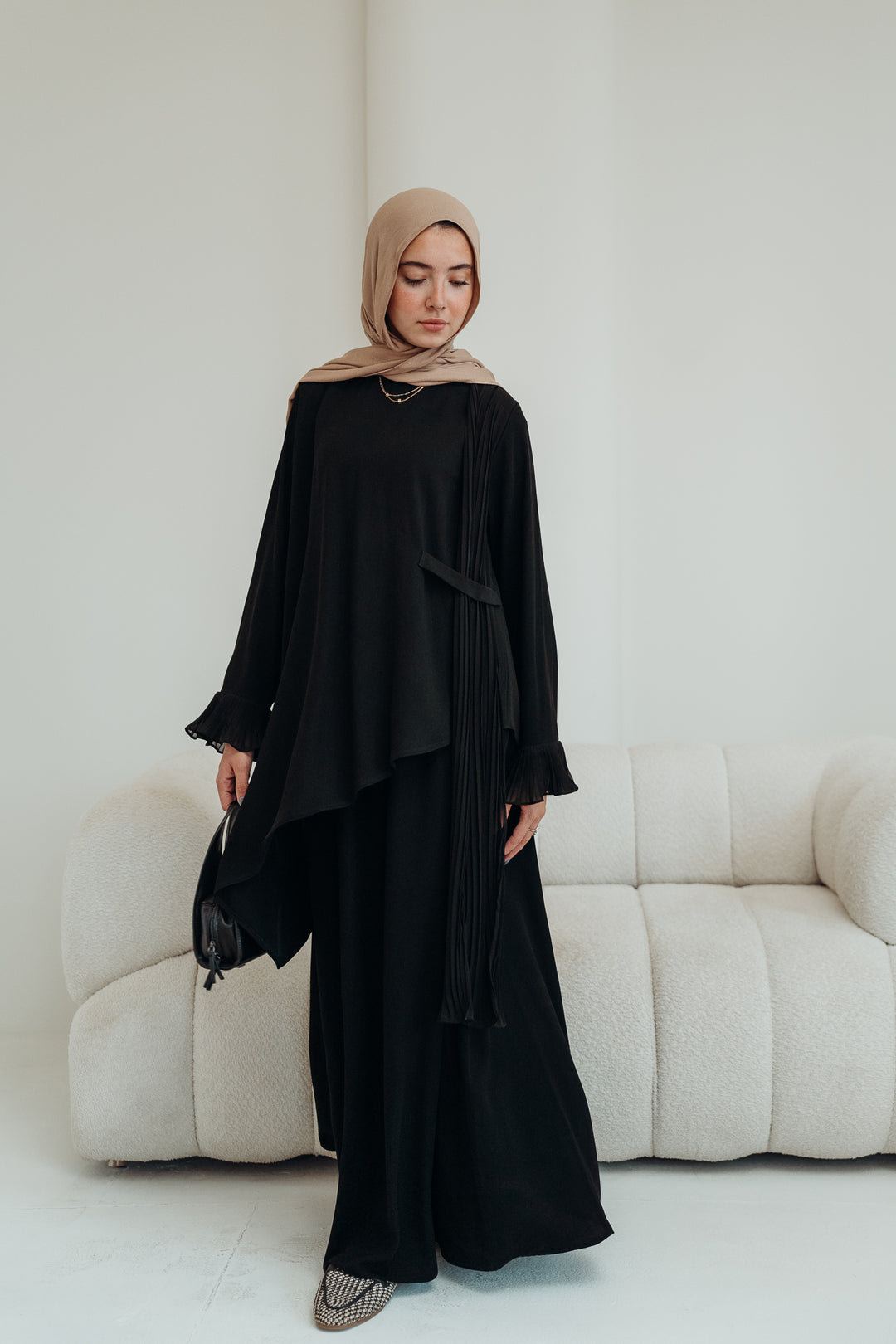 Pleated Titled Set C0424