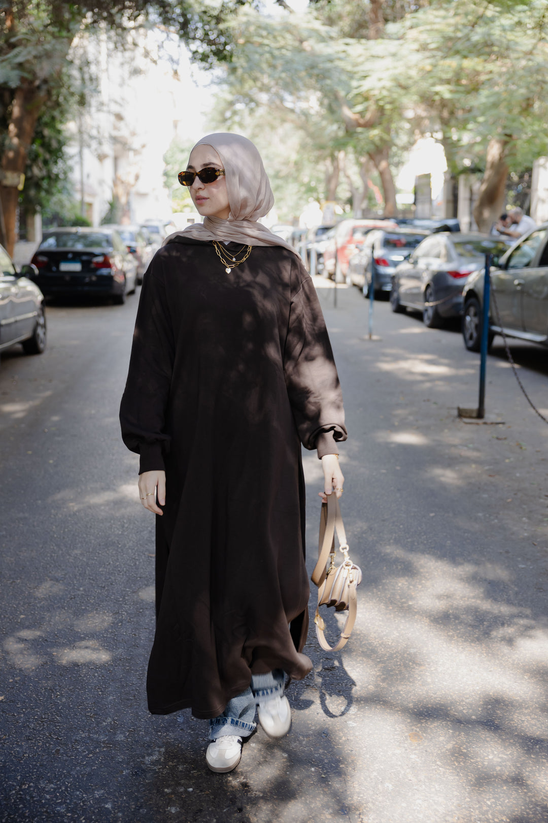 Oversized Hoodie Side Slits C0438