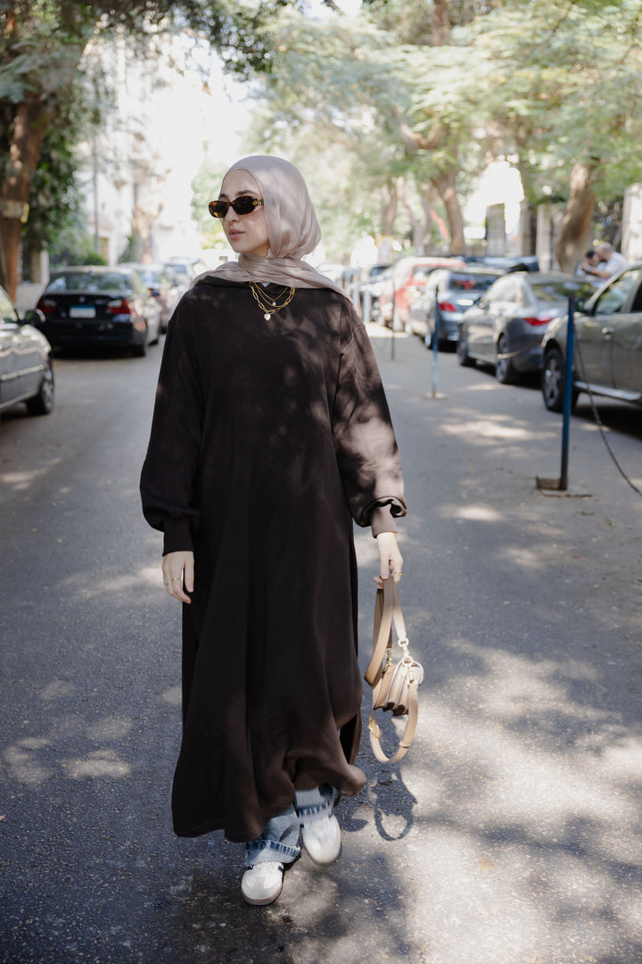 Oversized Hoodie Side Slits C0438