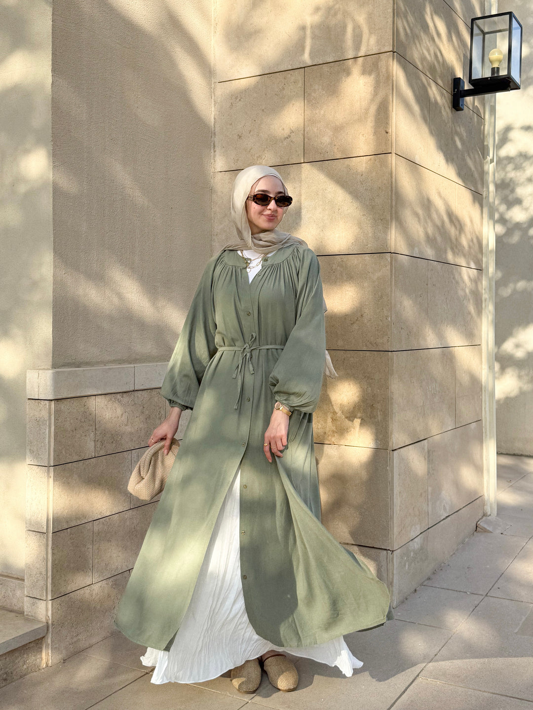 Linen Shirt Dress C0081