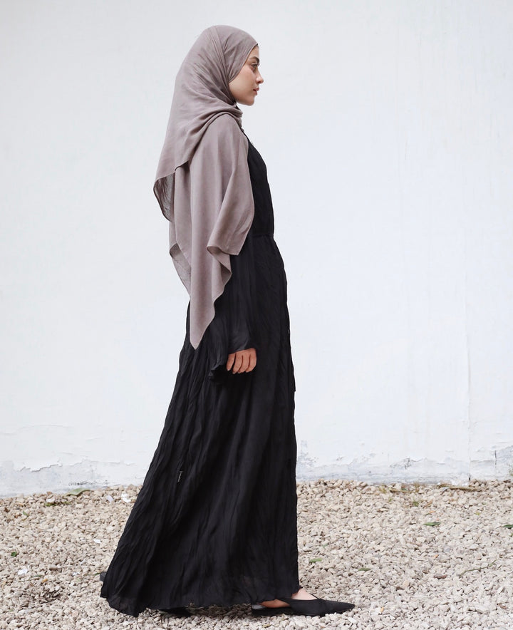 Crinkled Chiffon Dress c0512