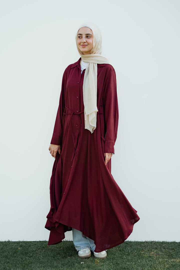 Asymmetrical Shirt Dress  C0519