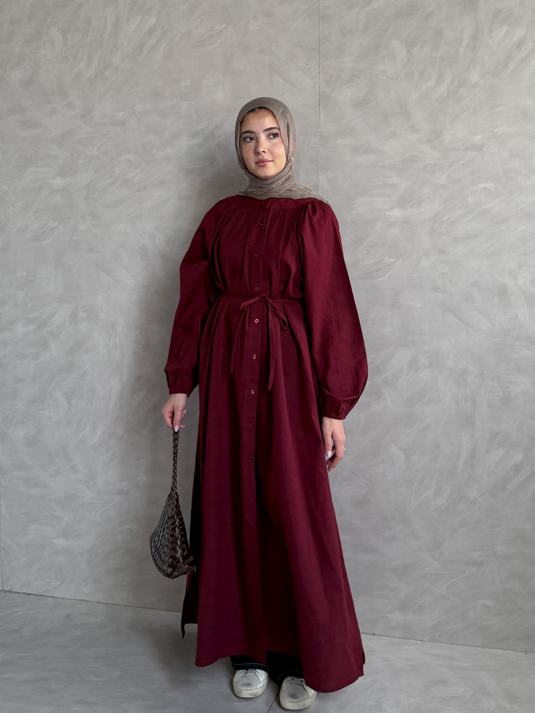 Linen Shirt Dress C0081