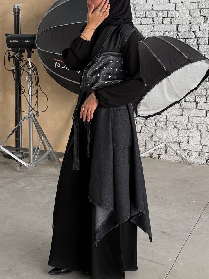 Denim Asymmetrical Vest C0435