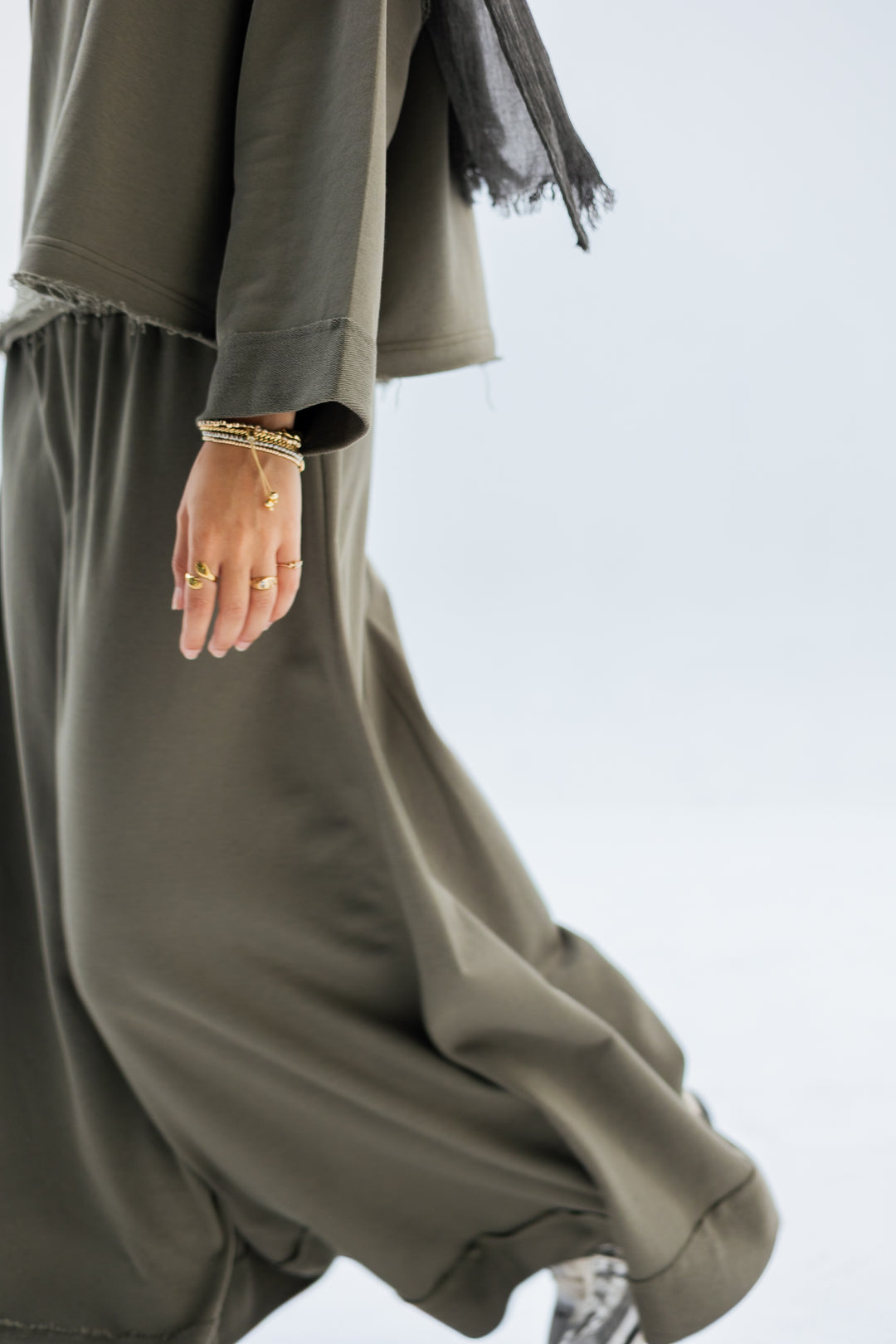 Cropped Hoodie Set C0436