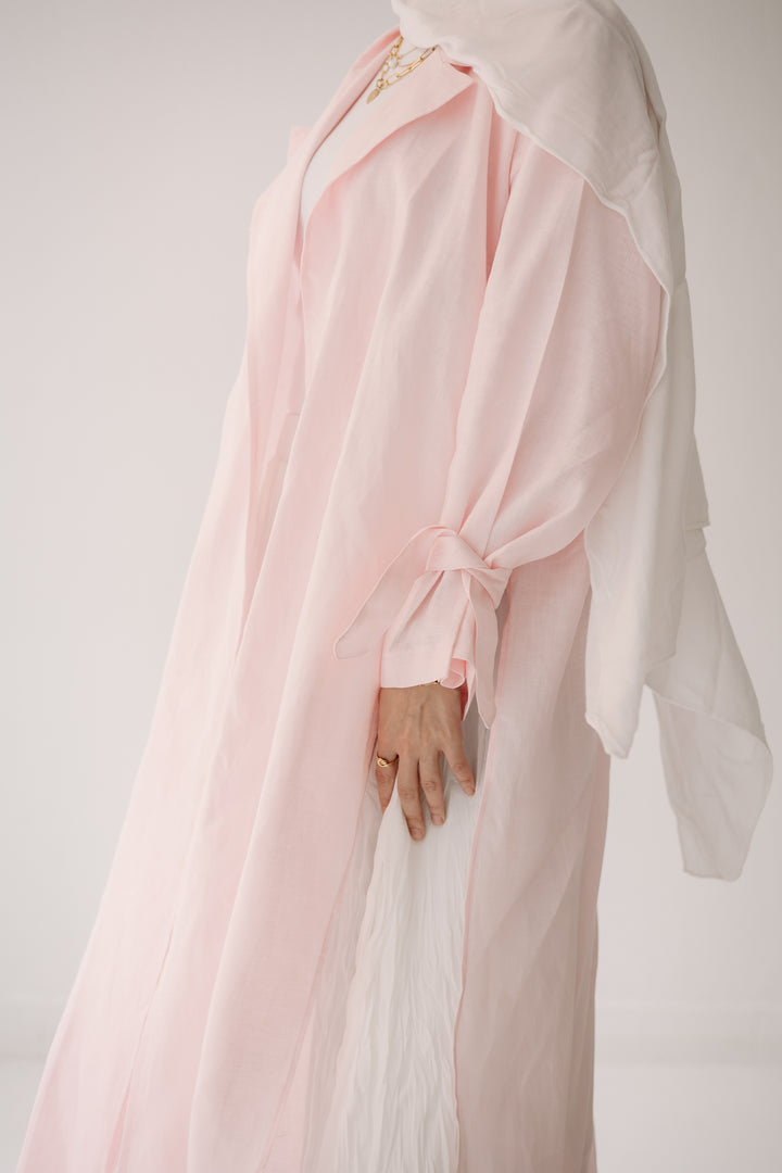 Maxi Trench Linen Coat C0430