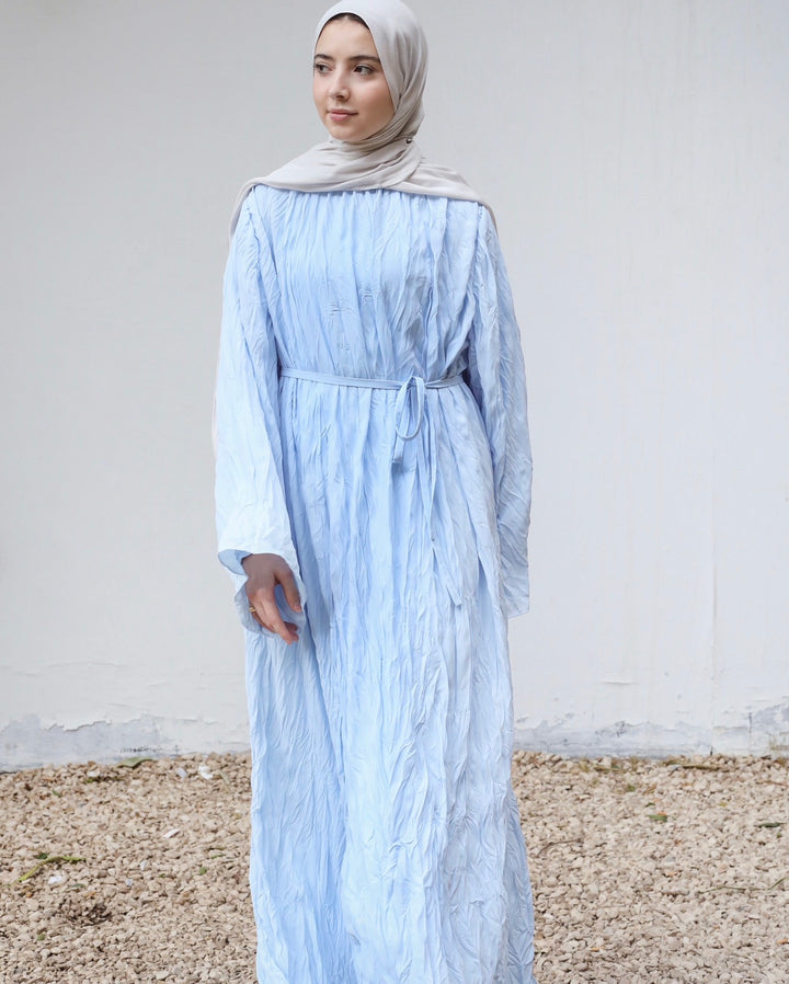 Crinkled Chiffon Dress c0512