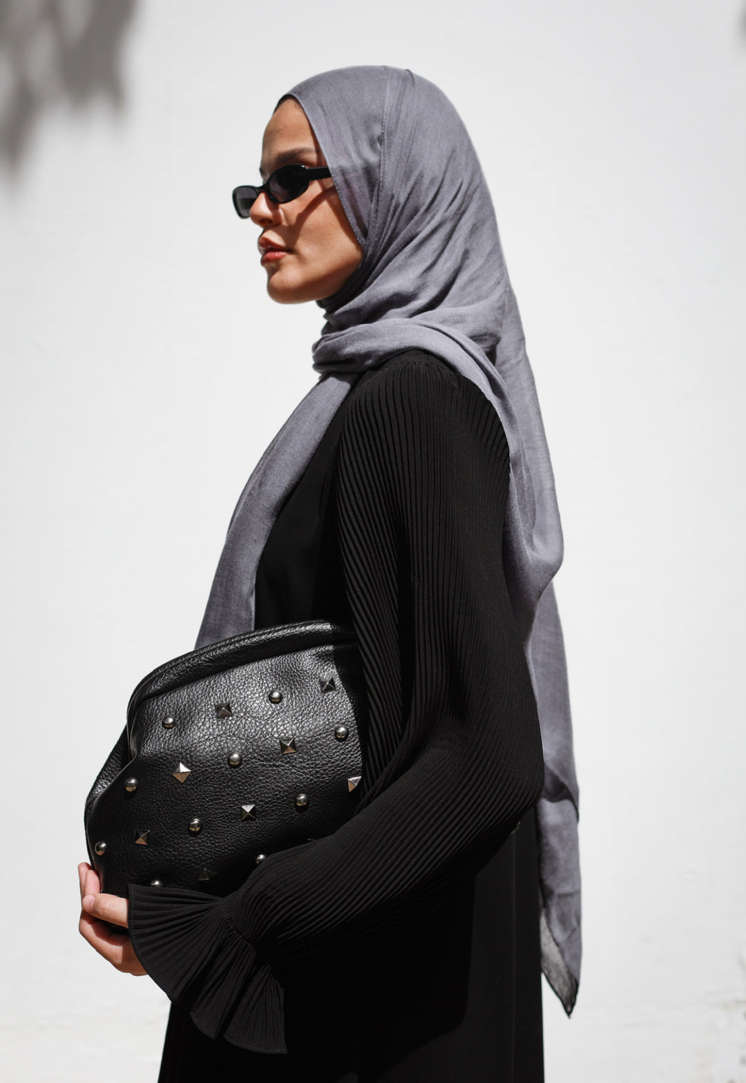 Pleated Wrap Cardigan Abaya C0402