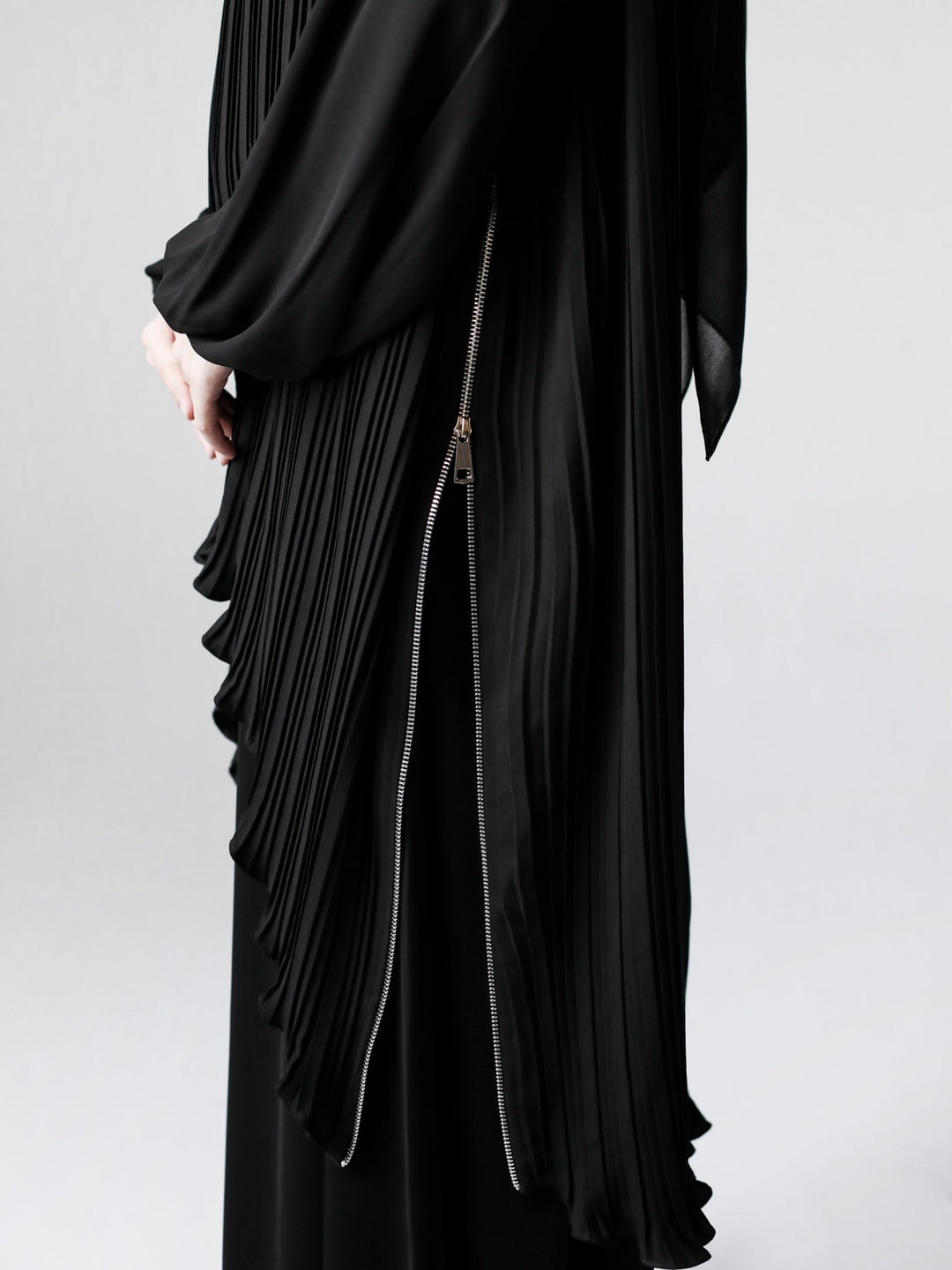 Pleated Zipped Top c0572