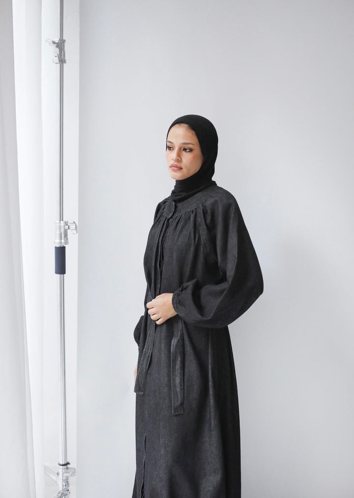 Relaxed Denim Shirt Dress C0460