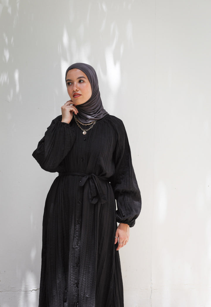 Crinkled Shirt Dress C0384