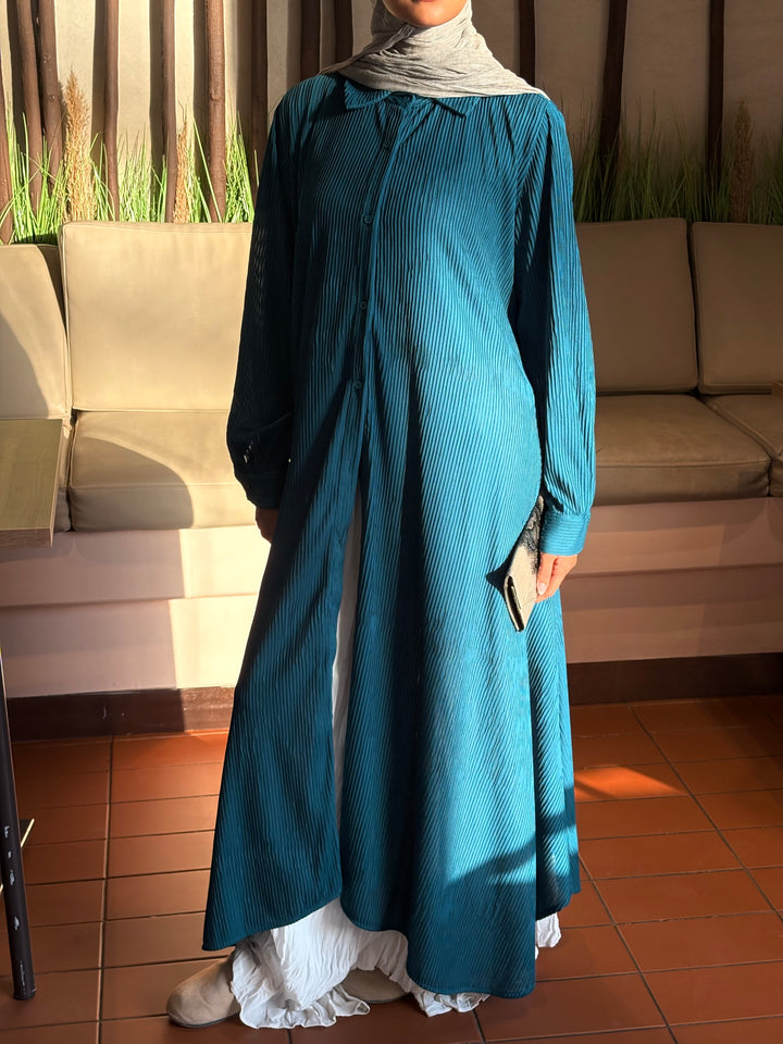 Pleated shirt dress C0555
