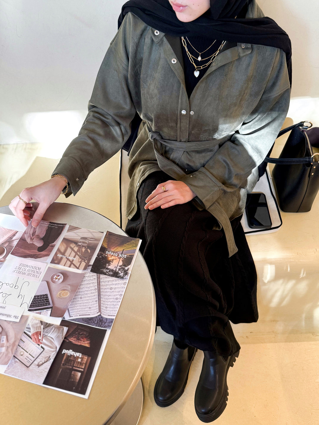 Faux Suede Overshirt C0459