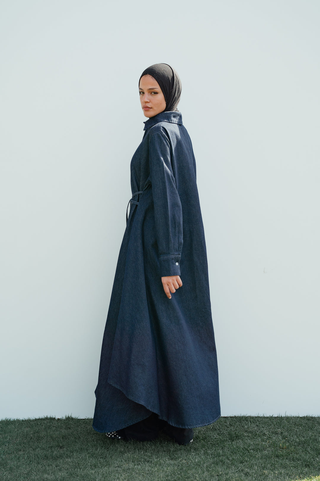 Asymmetrical Denim Shirt C0520