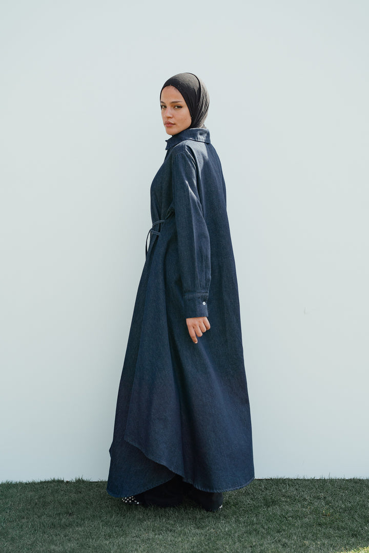 Asymmetrical Denim Shirt C0520