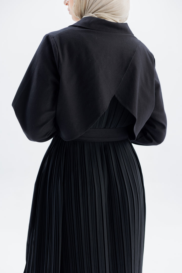 Pleated Trench Coat C0445