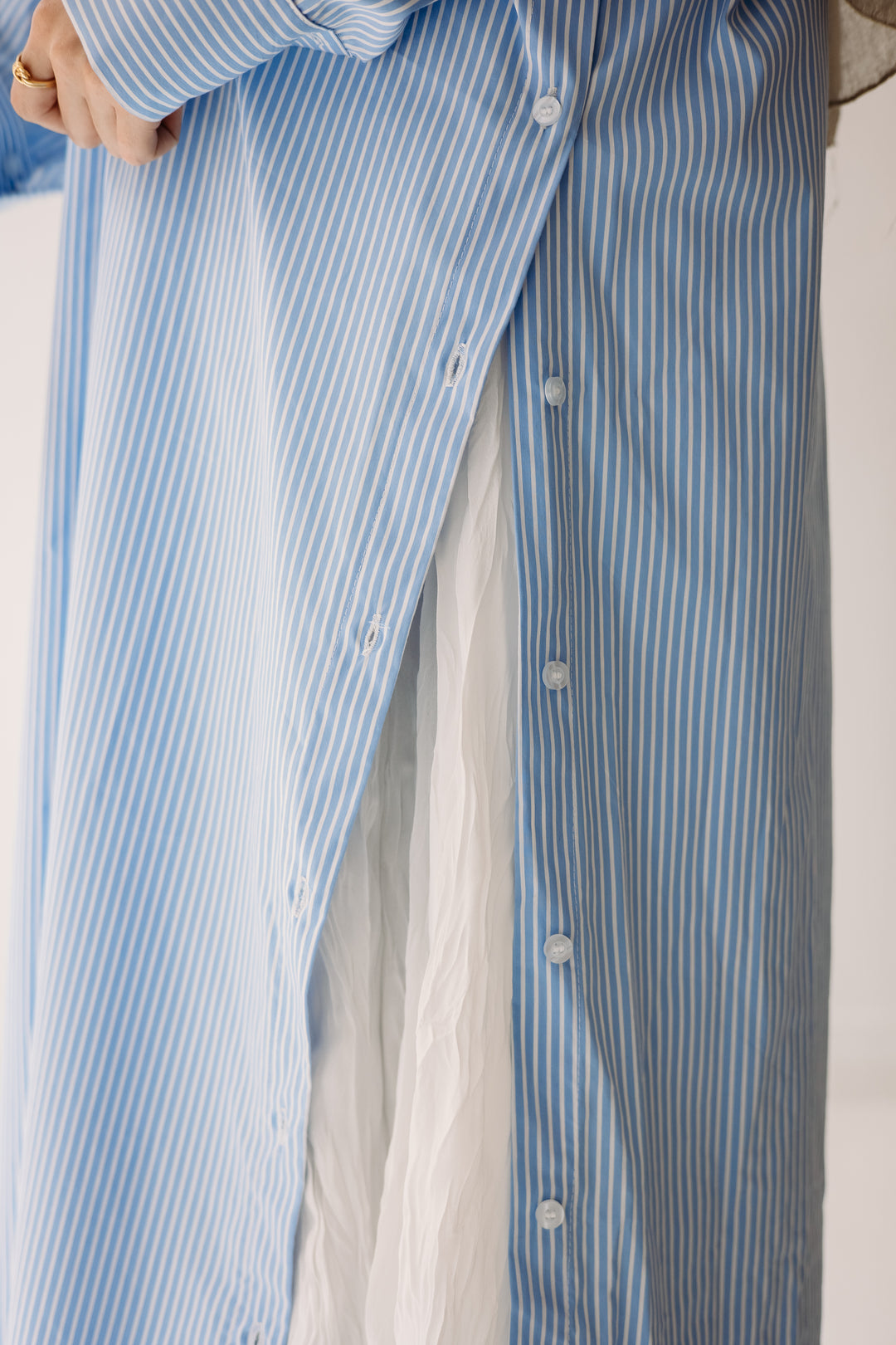 Midi Stripped Shirt C0429