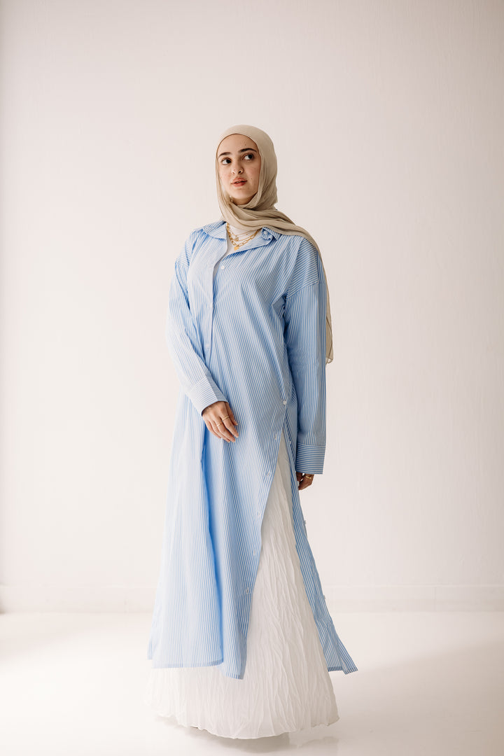 Midi Stripped Shirt C0429