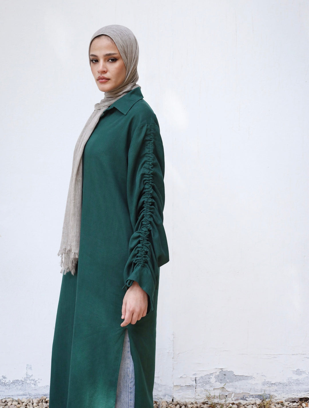 Longline Linen Shirt C0515