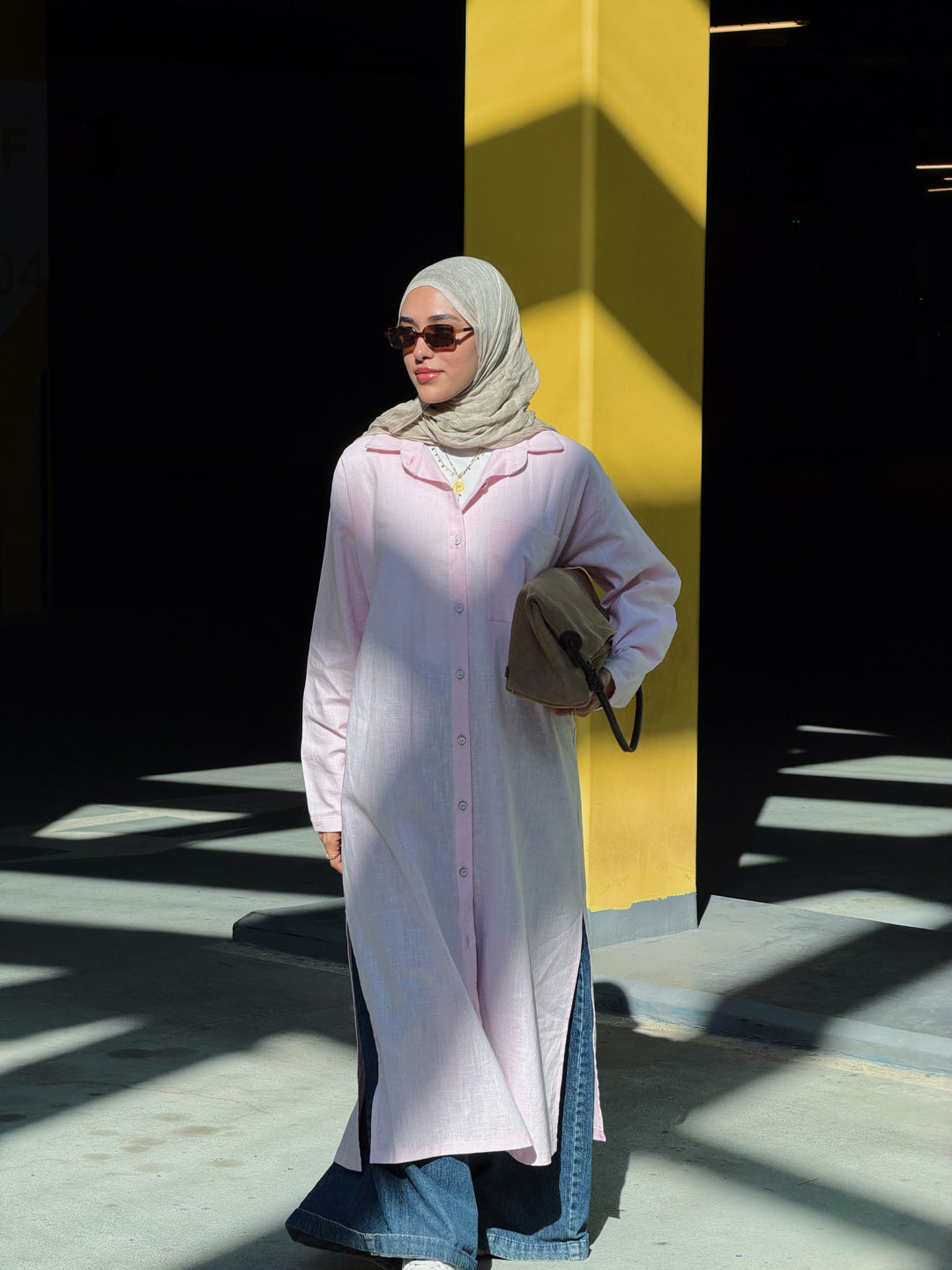 Midi linen shirt C0183