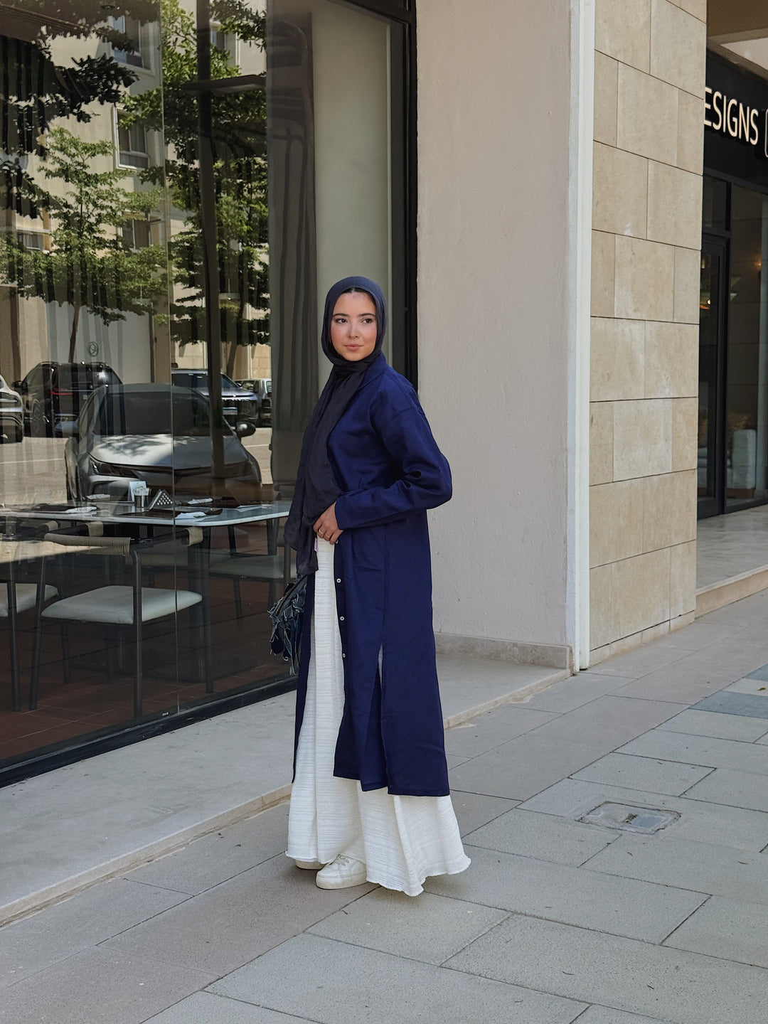 Midi linen shirt C0183