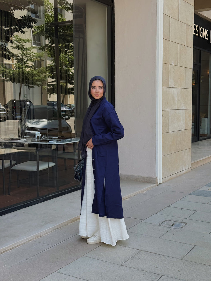 Midi linen shirt C0183