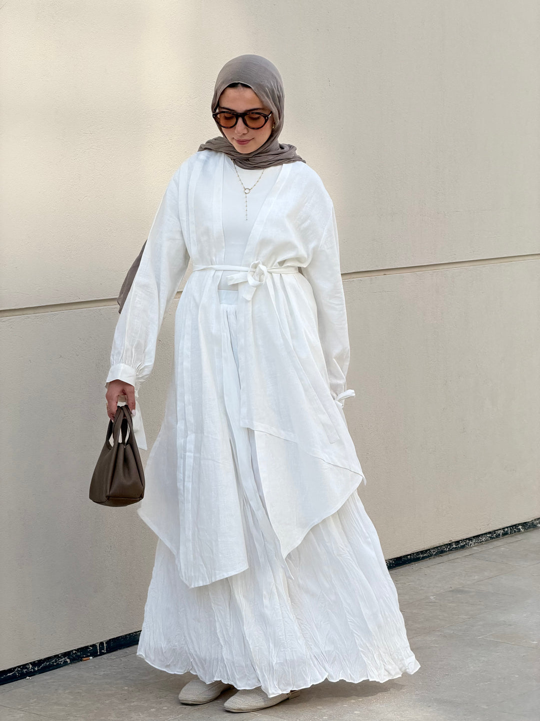 The Asymmetrical Linen Kimono