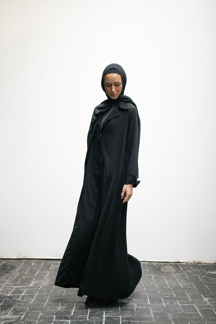 Pleated Blazer abaya C0216