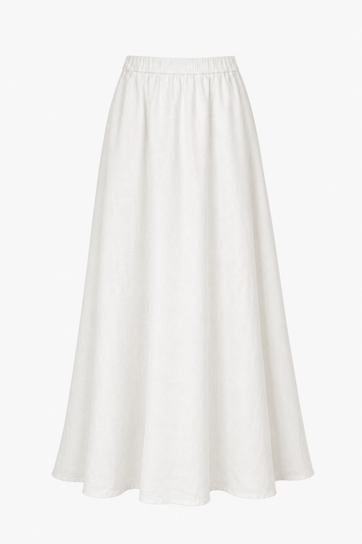 Linen Maxi Skirt C0561