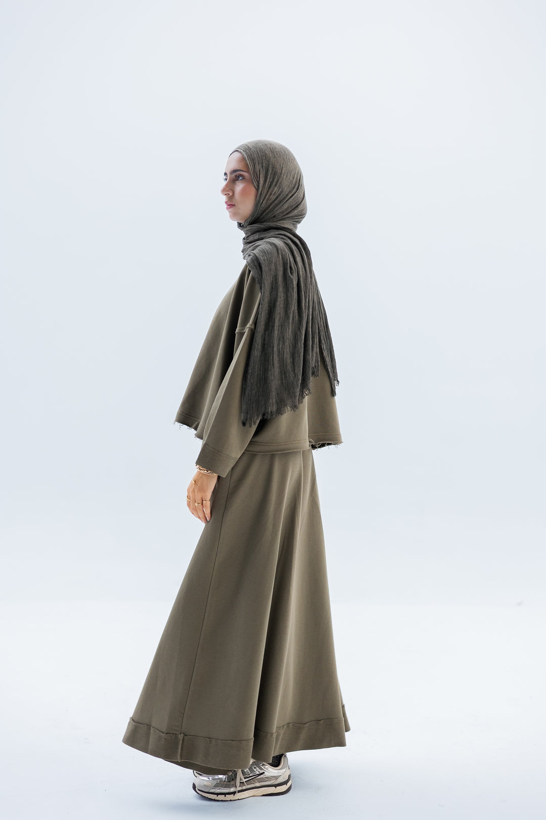 Cropped Hoodie Set C0436