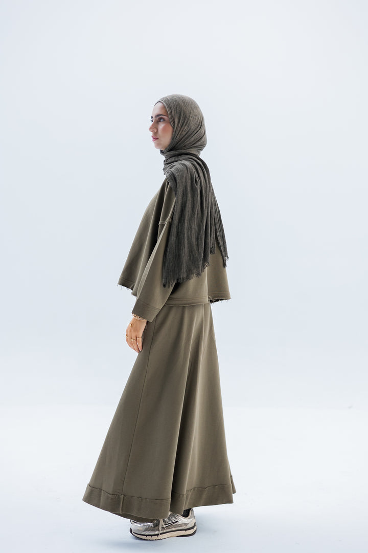 Cropped Hoodie Set C0436