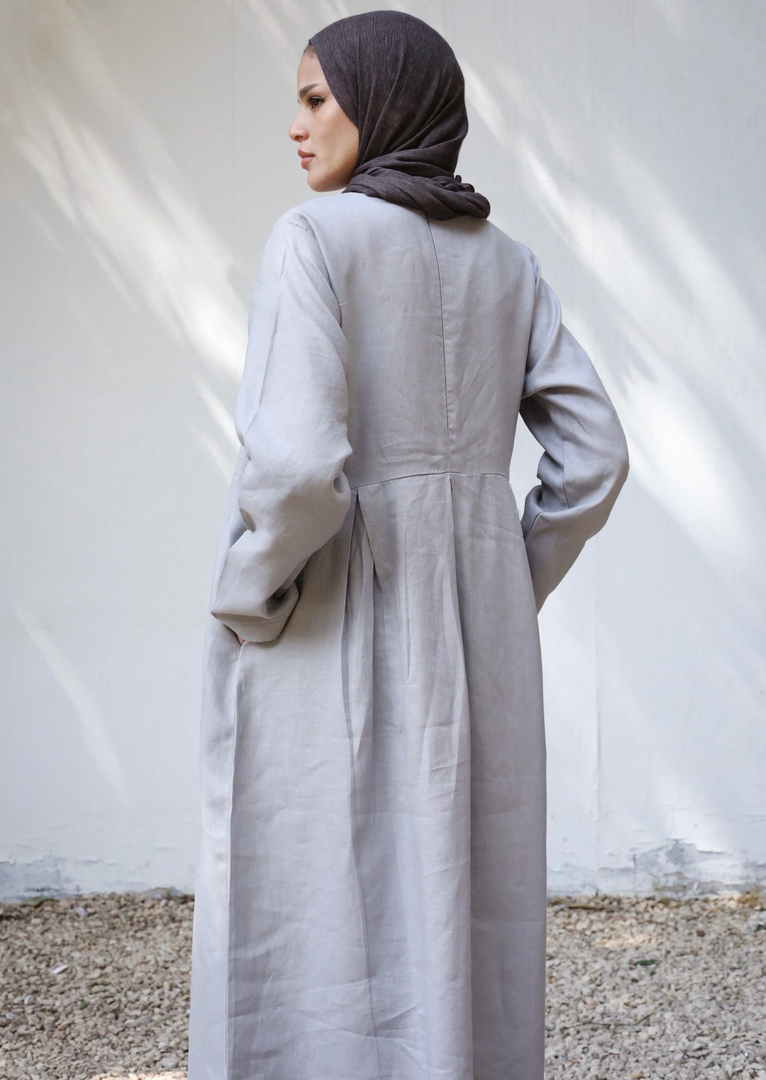 Pleated waist Dress c0516