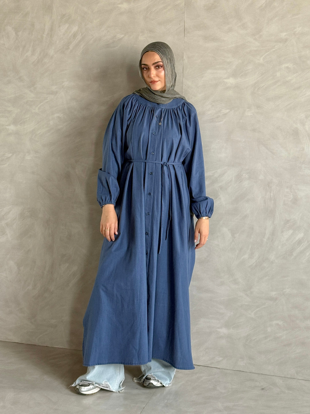 Linen Shirt Dress C0081