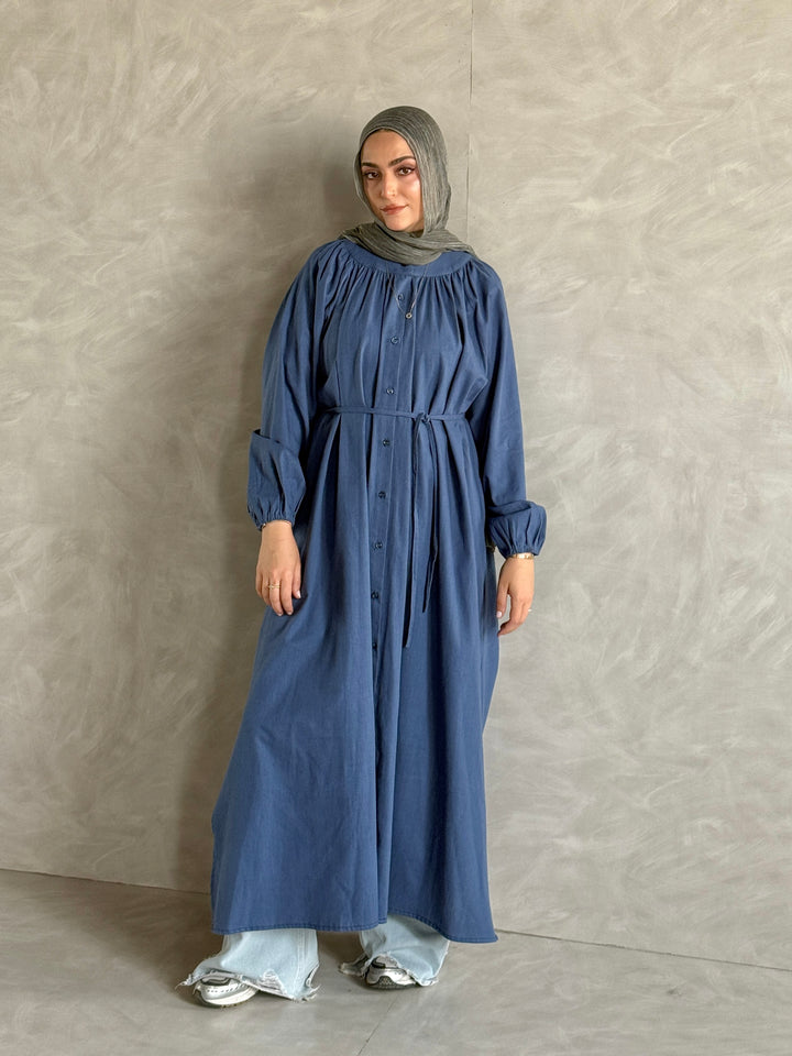 Linen Shirt Dress C0081