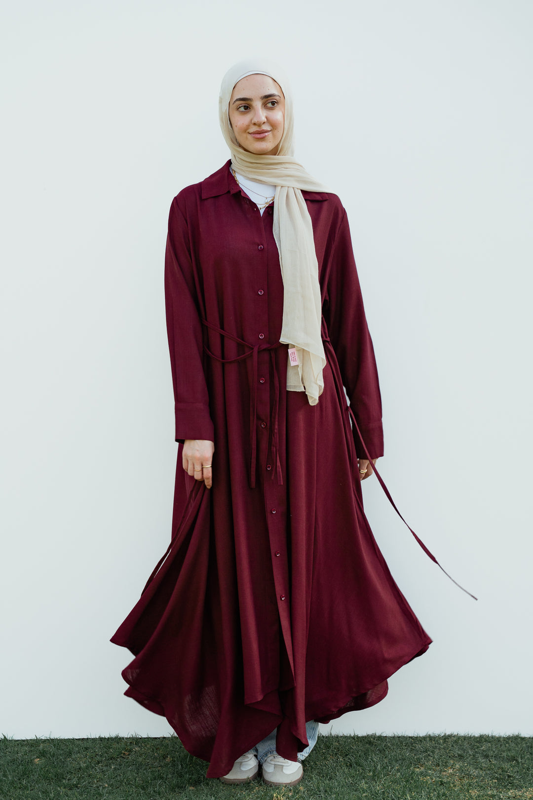 Asymmetrical Shirt Dress  C0519