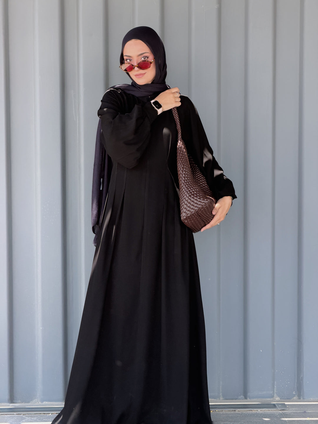 A-Line Fitted Abaya C0537