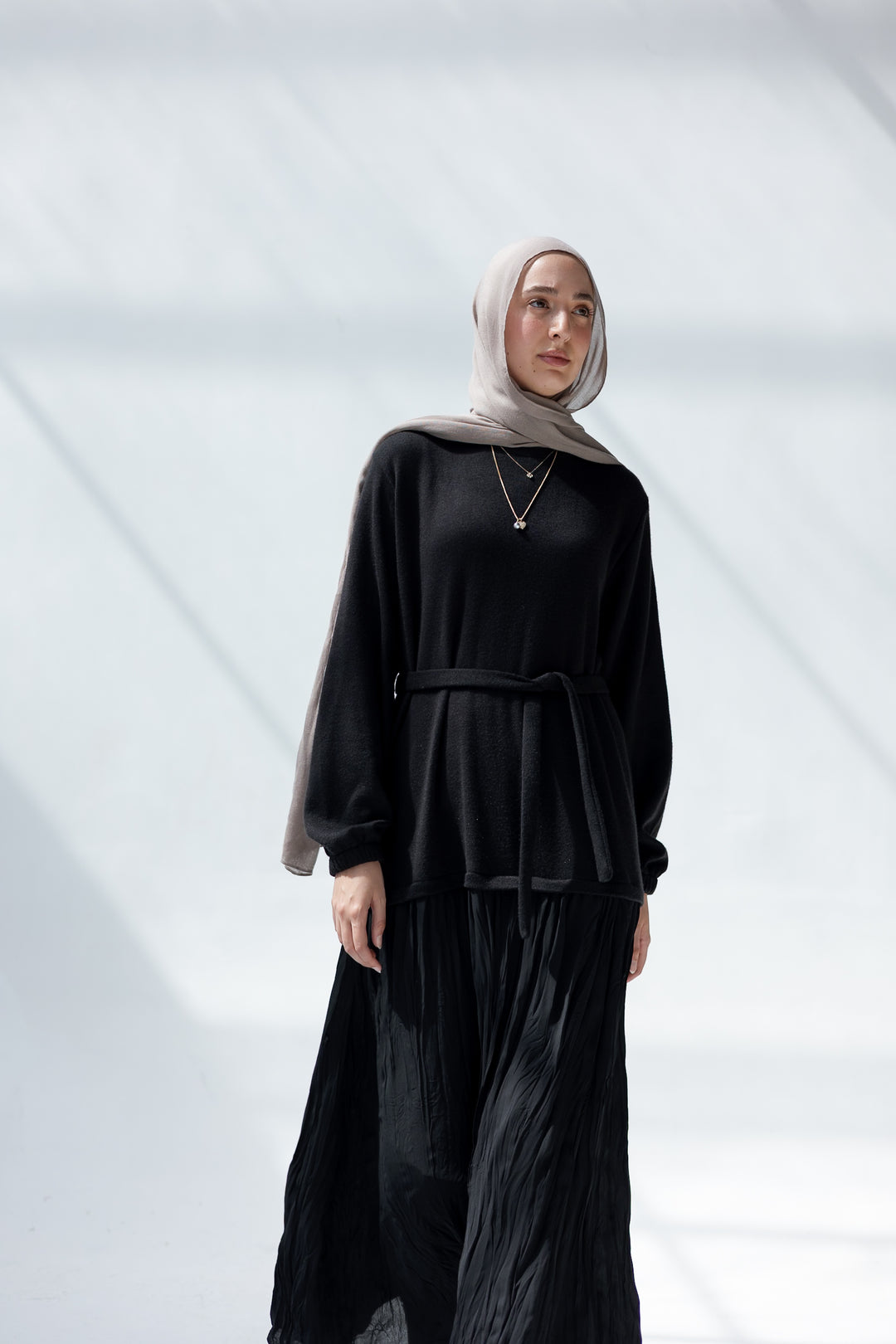 Knit Crushed Dress C0439