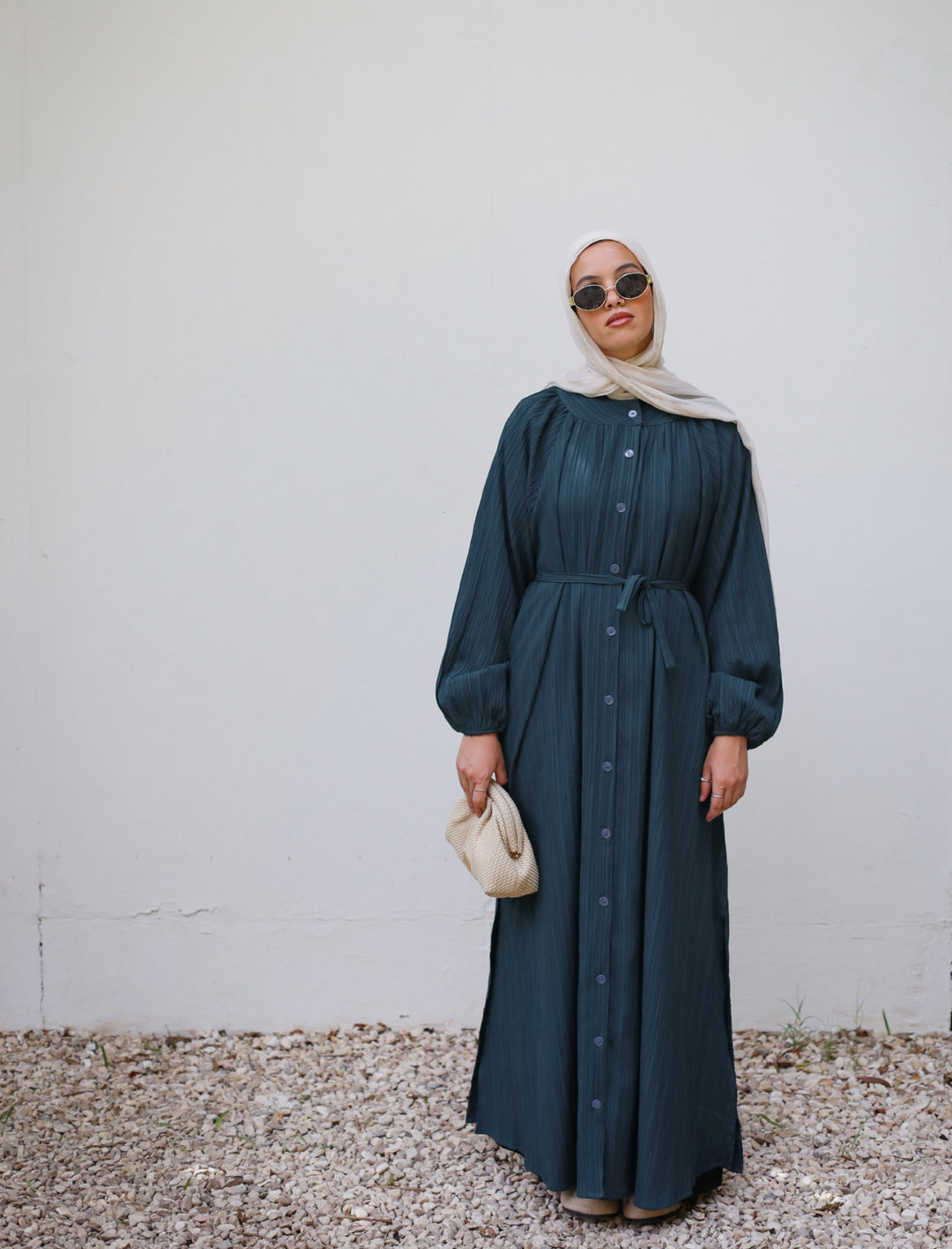 Wrinkle Shirt Dress C0398