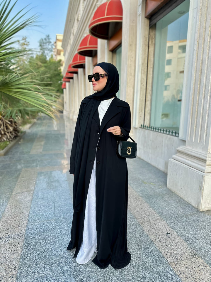 Pleated Blazer abaya C0216