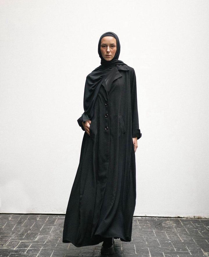 Pleated Blazer abaya C0216