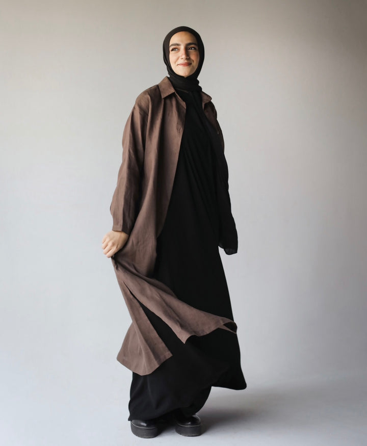 Midi linen shirt C0183